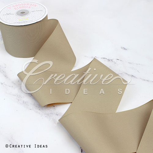3" Grosgrain Ribbon - 25 Yards (Toffee)