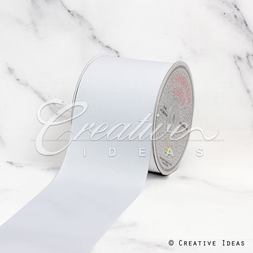 3" Grosgrain Ribbon - 25 Yards (White)