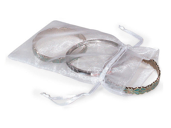 3"x4" White Organza Sheer Gift Favor Bags - Pack of 144