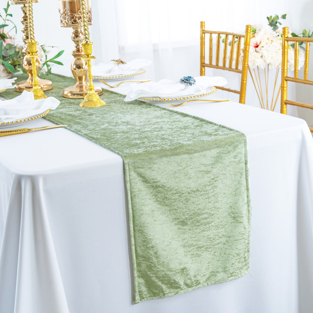 Ice Crushed Velvet Table Runner