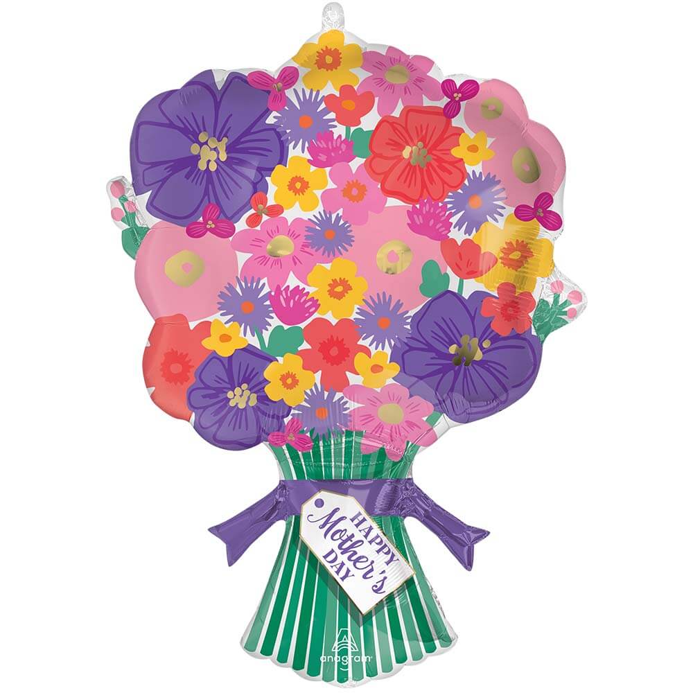 Mother's Day Flower Foil Balloon Bouquet