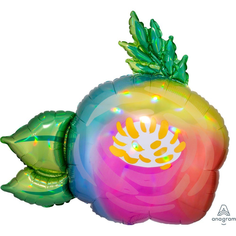Flower Foil Balloon 30 Inch Iridescent