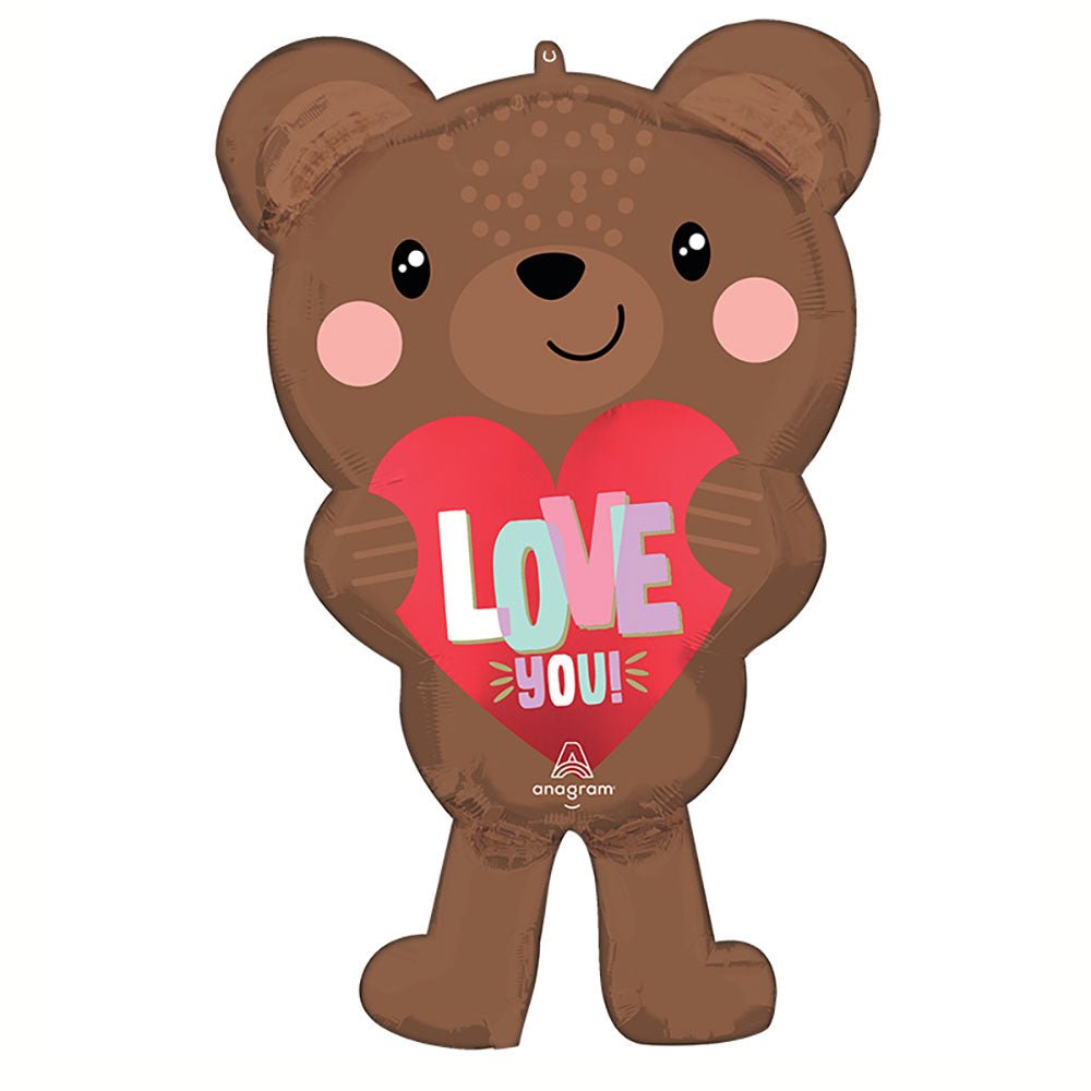 Foil Balloon 30 Inch Satin Love Bear