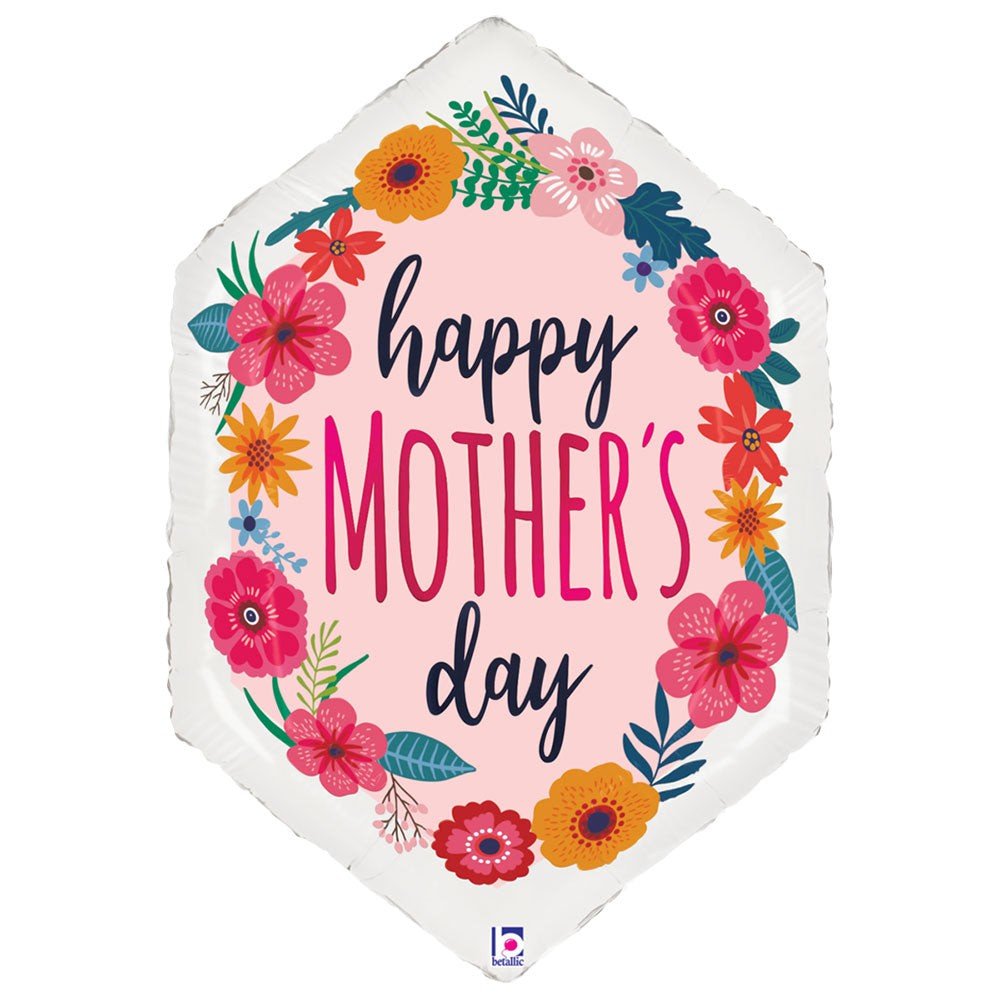 Mother's Day Foil Balloon 30 Inch Blossoms