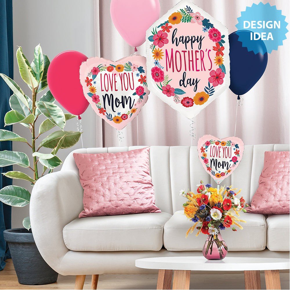 Mother's Day Foil Balloon 30 Inch Blossoms