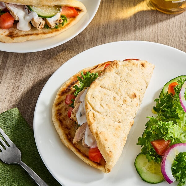 Kontos Pre-Oiled Gyro Bread 6" - 120/Case