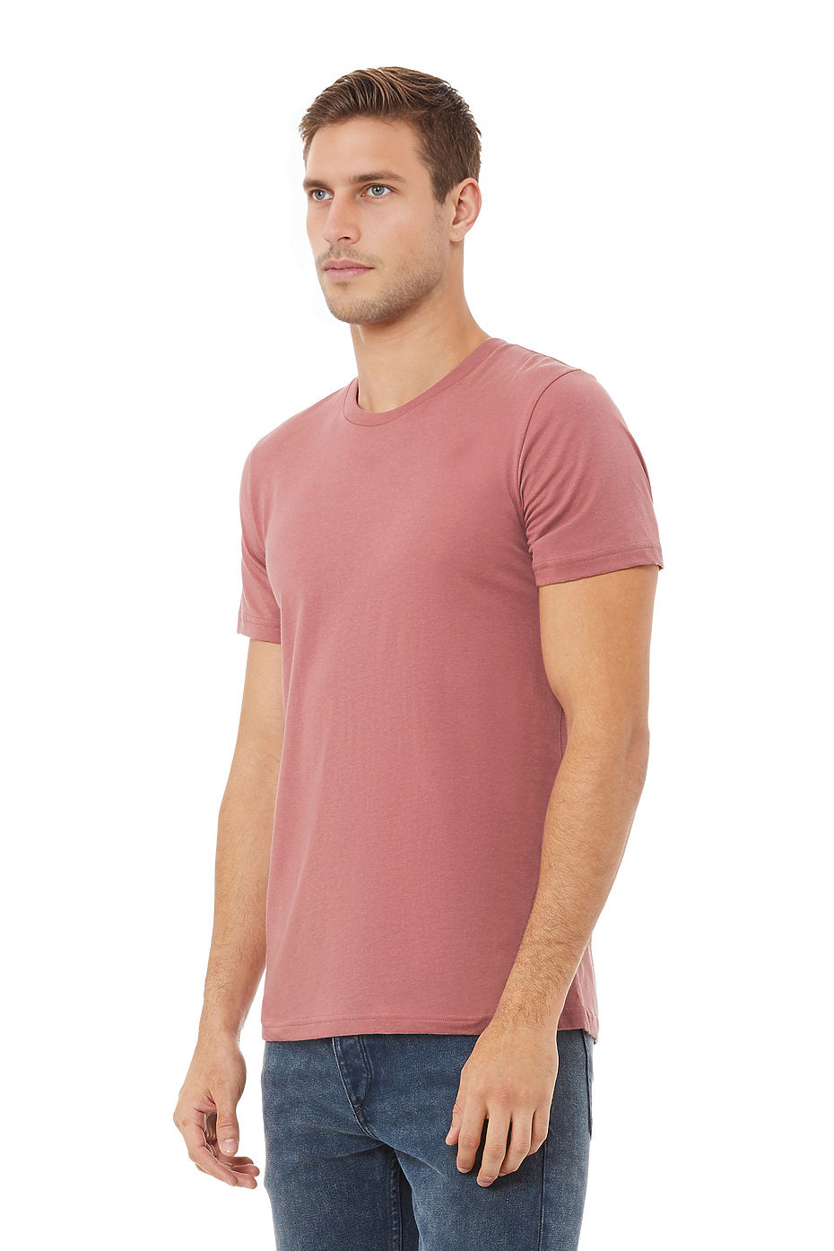 Bella Canvas 3001 Airlume Combed And Ring-Spun Cotton Fabric - Mauve, Crewneck, Unisex, Short Sleeve (1 Piece)