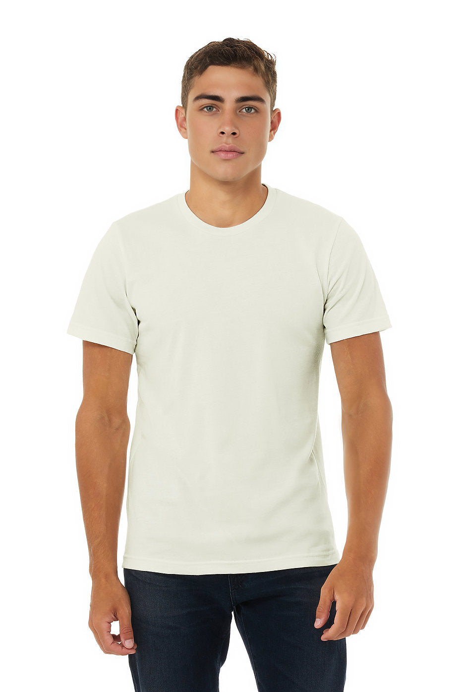 Bella Canvas 3001 Cotton T-Shirt - Citron, Unisex Crewneck, 32 Single, 4.2 Oz, S-3XL (1 Shirt)