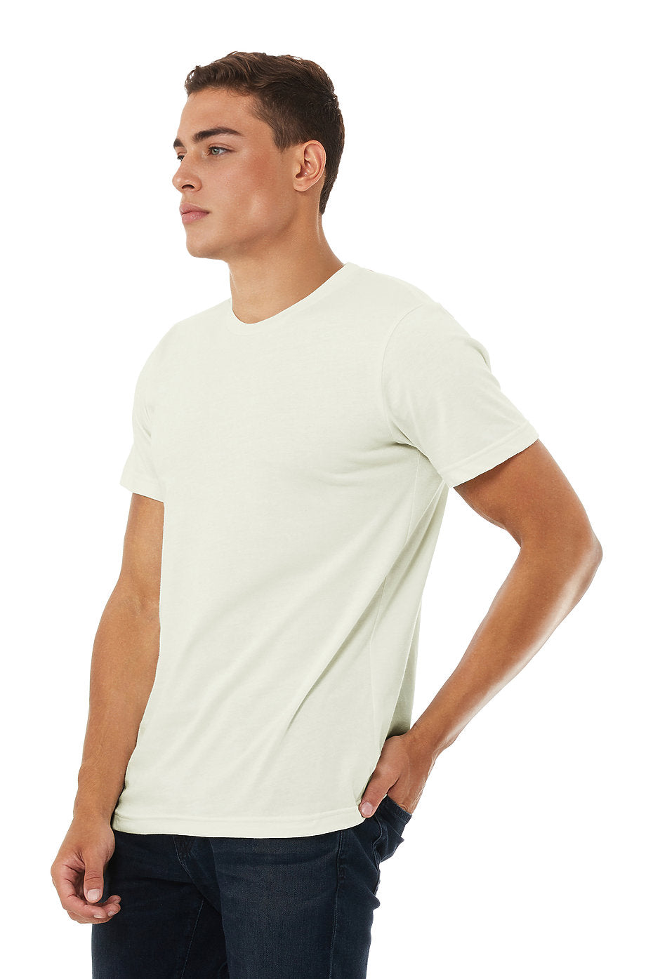 Bella Canvas 3001 Cotton T-Shirt - Citron, Unisex Crewneck, 32 Single, 4.2 Oz, S-3XL (1 Shirt)