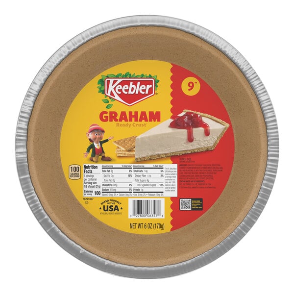 Keebler Ready Crust 6 oz. Graham 9" Pie Shell - 24/Case