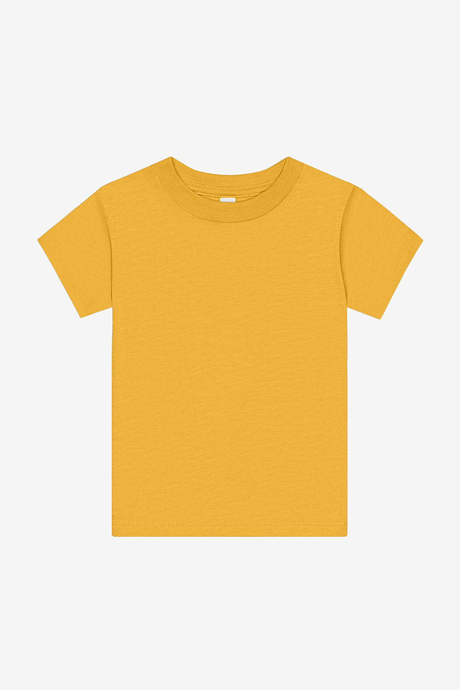 Bella Canvas 3001T Cotton Jersey Fabric - HTR Yellow Gold, Crew Neck, Toddler Short Sleeve (4 Sizes)