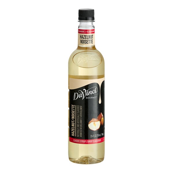DaVinci Gourmet Classic Hazelnut Flavoring Syrup 750 mL - 4/Case