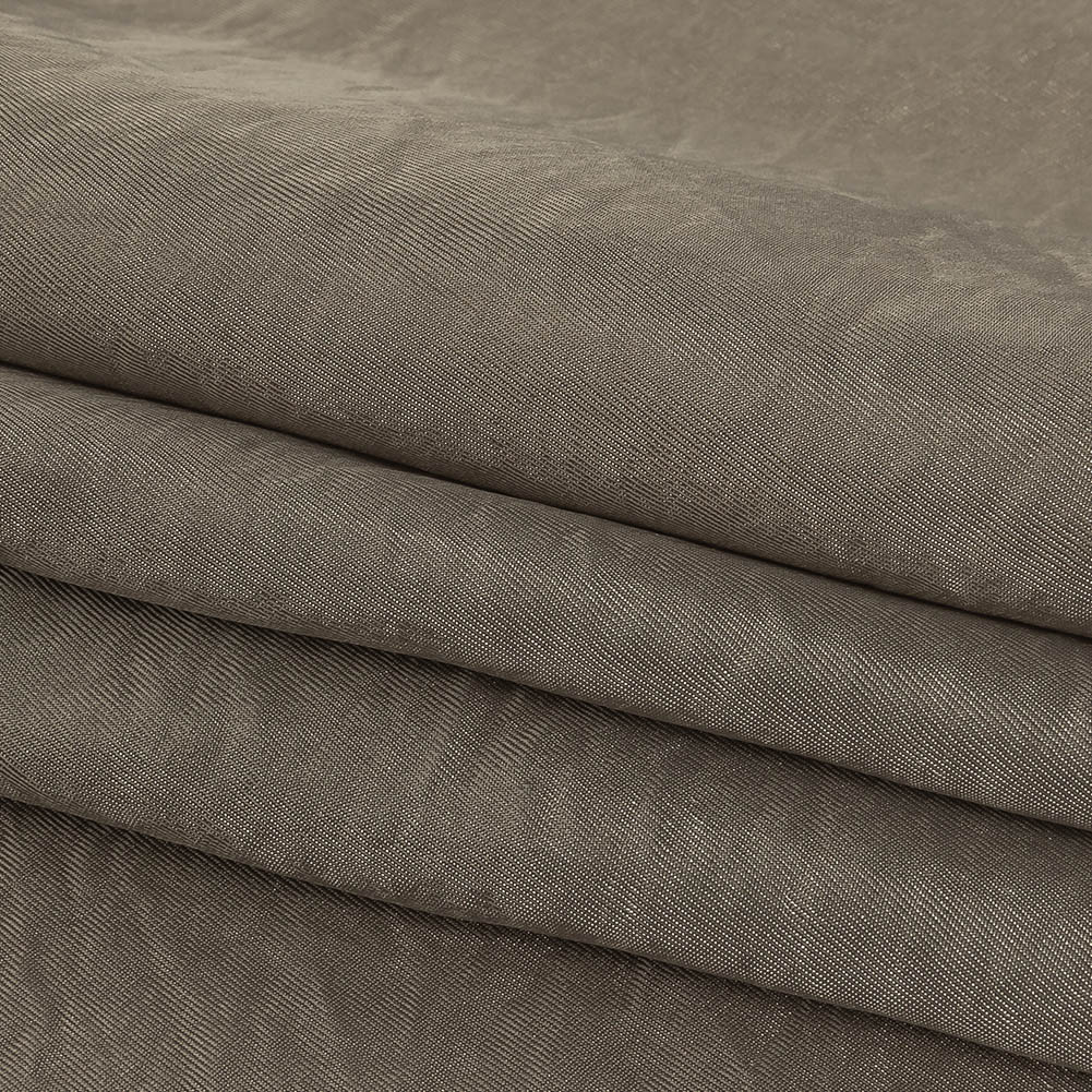 Warm Gray Luminous Cupro and Acetate Twill Lining