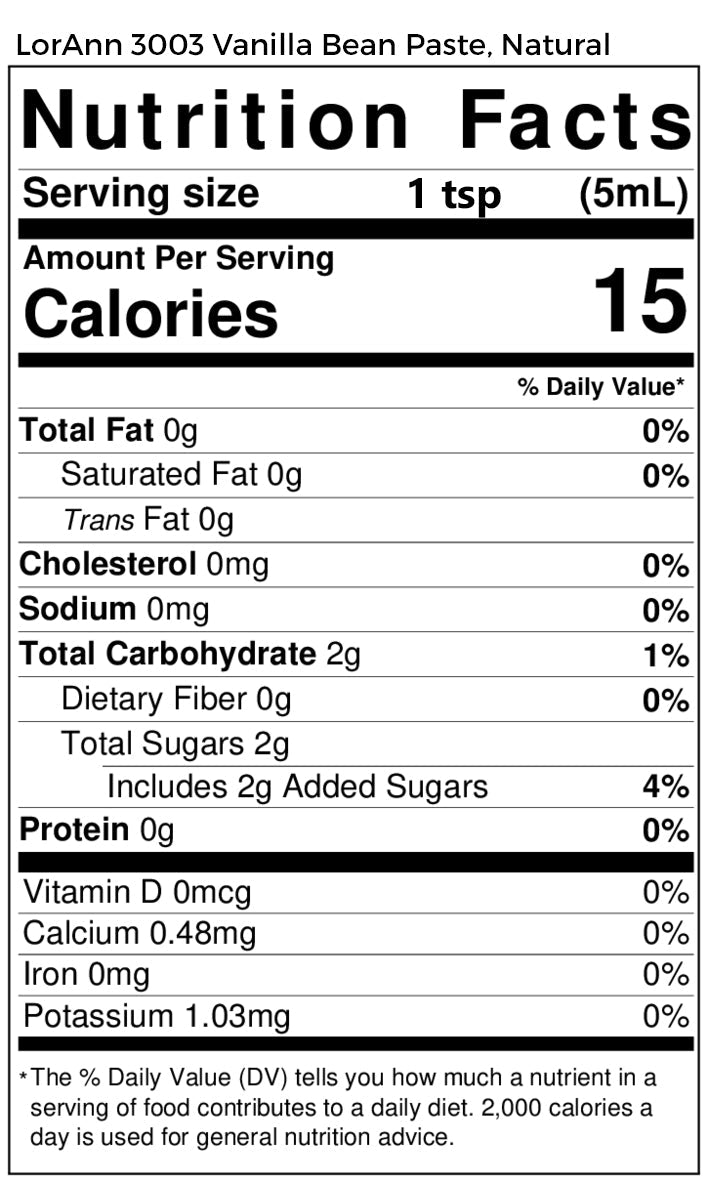 LorAnn Natural Vanilla Bean Paste, 2 oz.