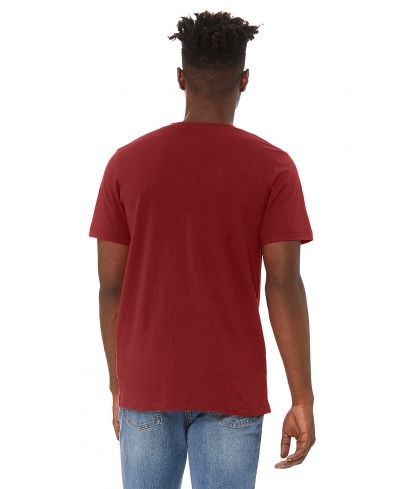 Bella Canvas 3005 Cotton T-Shirt - Cardinal V-Neck, Short Sleeve (1 Piece)