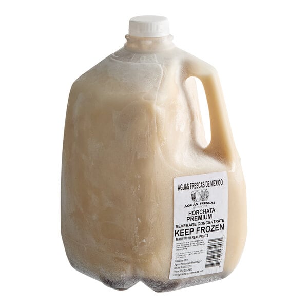 Aguas Frescas de Mexico Horchata Agua Fresca 4:1 Concentrate 1 Gallon - 4/Case