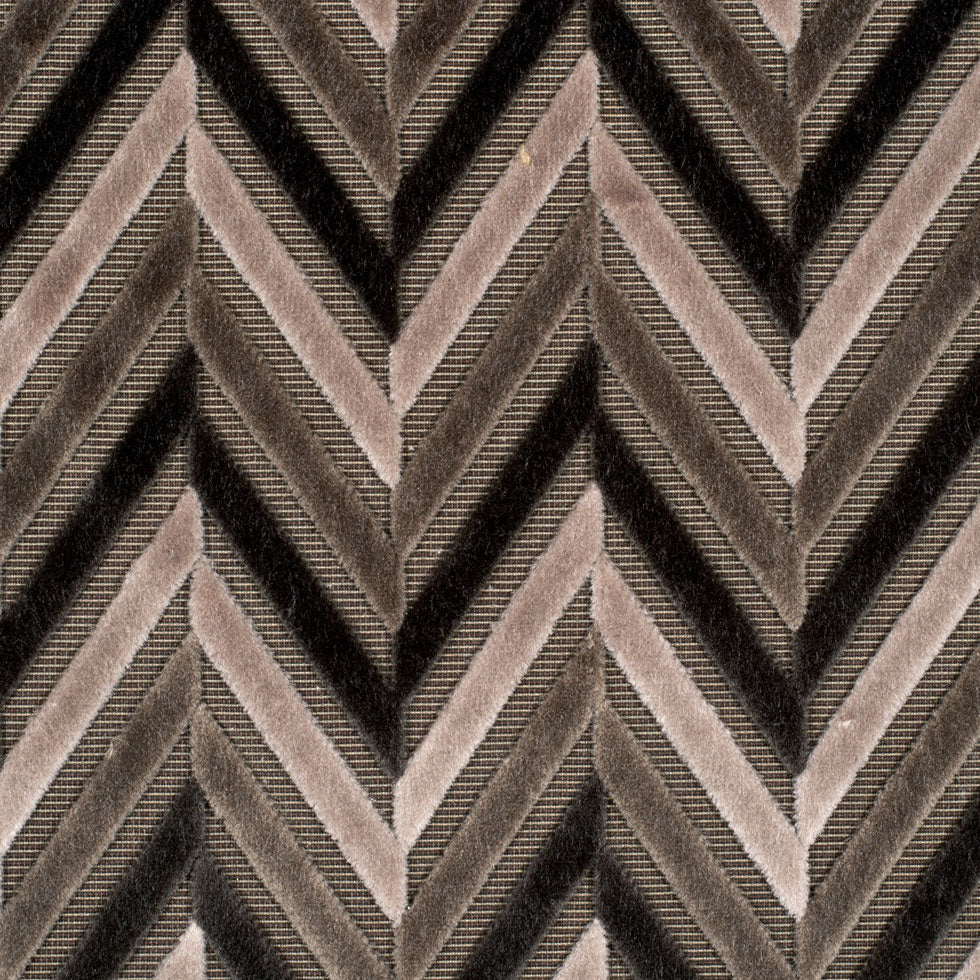 Gray Geometric Velvet
