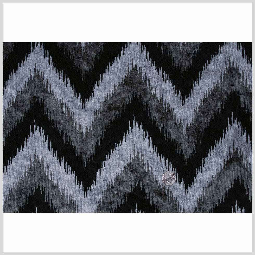 Black Ikat Velvet