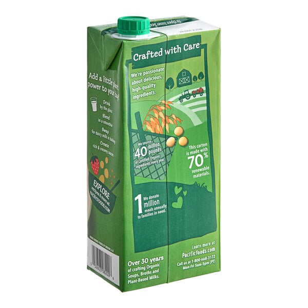 Pacific Foods Ultra Soy Milk 32 fl. oz. - 12/Case