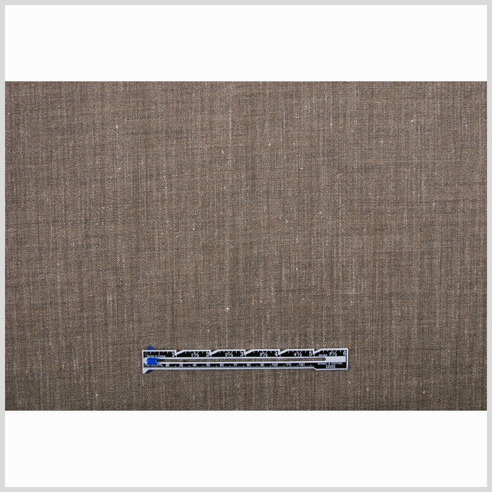 Italian Brown Solid Wool Suiting