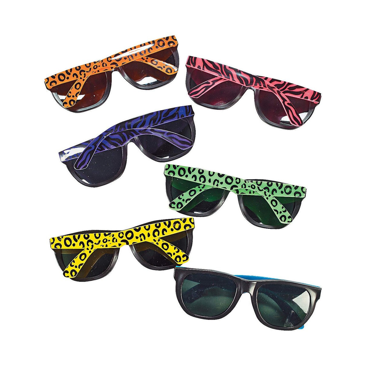 Animal Print Neon Sunglasses - 12 Pc.