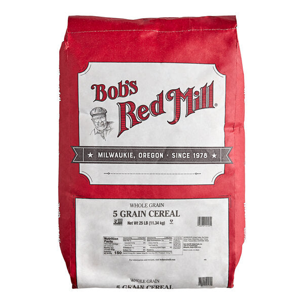 Bob's Red Mill 25 lb. 5-Grain Rolled Cereal