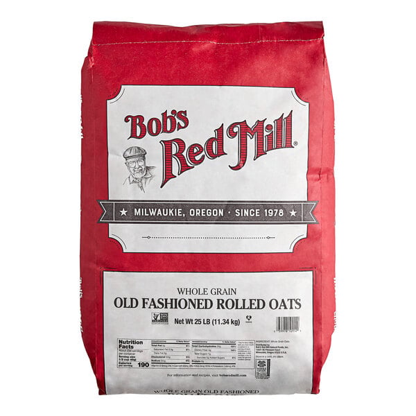 Bob's Red Mill 25 lb. Whole Grain Rolled Oats