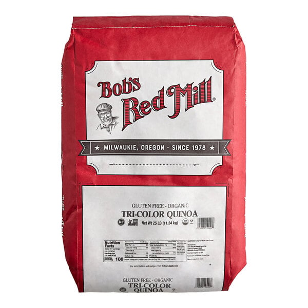 Bob's Red Mill 25 lb. Organic Tri-Color Quinoa