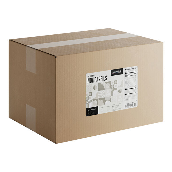 Adourne Expressions White Nonpareils 25 lb.