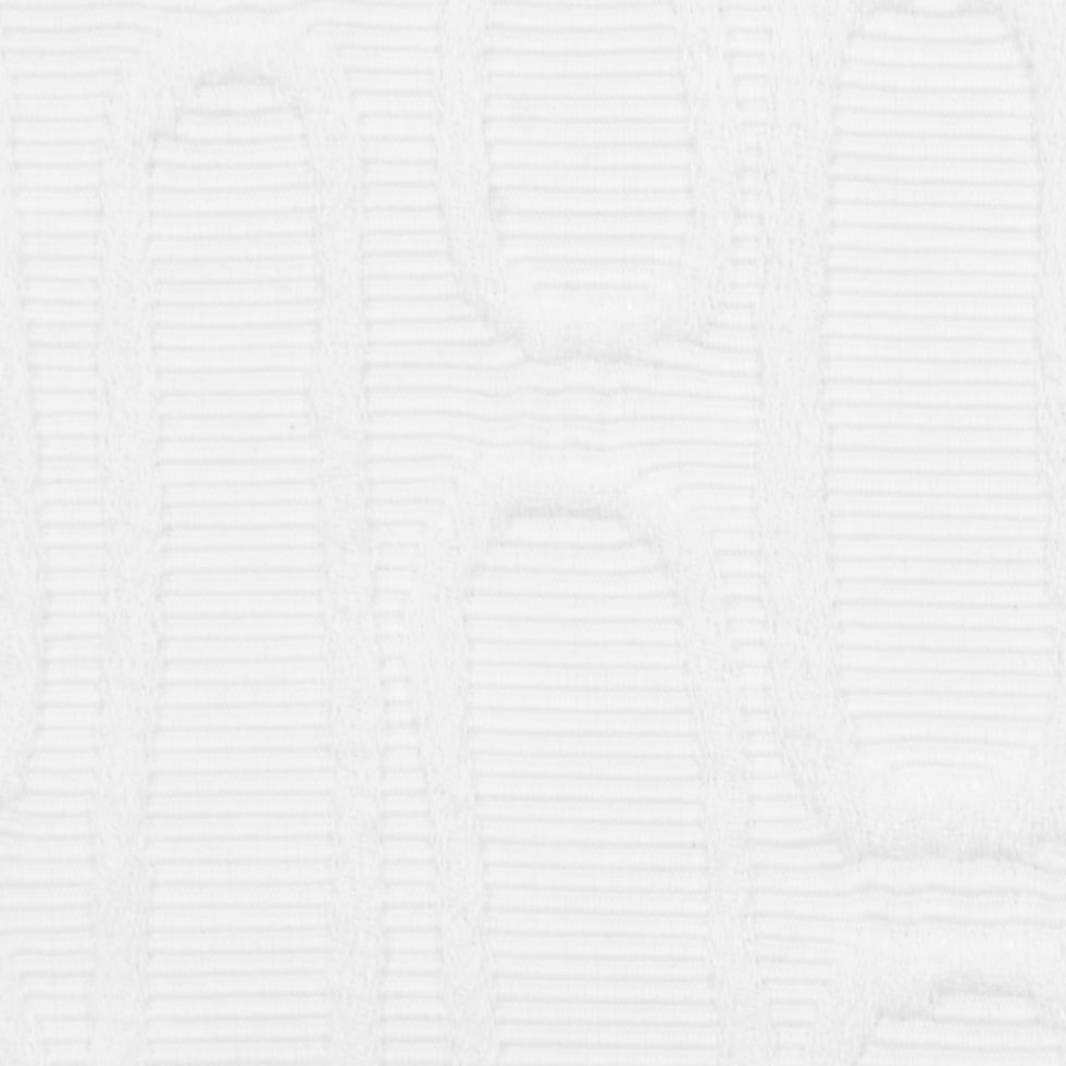 Italian White Geometric Modern Rayon Blend