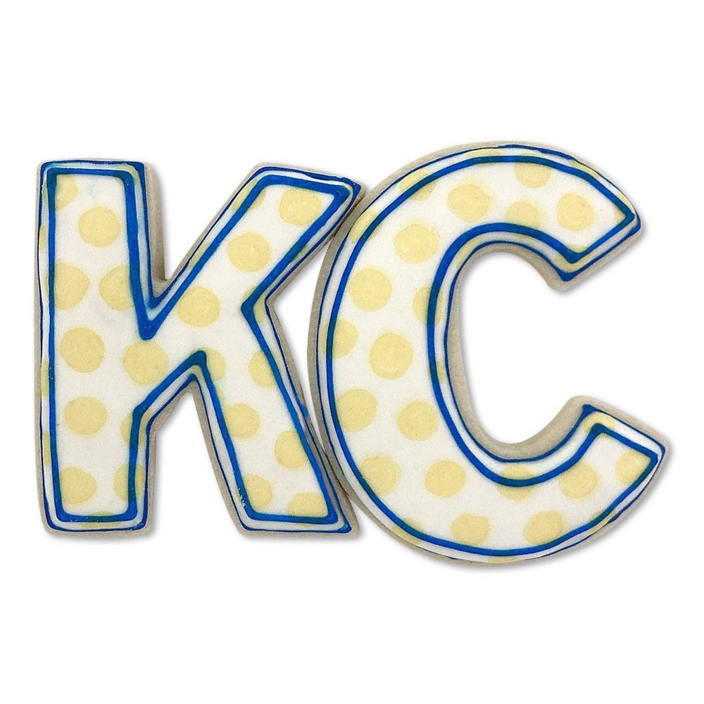 Letters KC Cookie Cutter 2 Pc Set HS0451