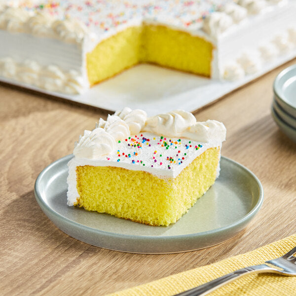 Rich's Yellow Cake with Whipped Icing 1/4 Sheet 33.25 oz. - 8/Case