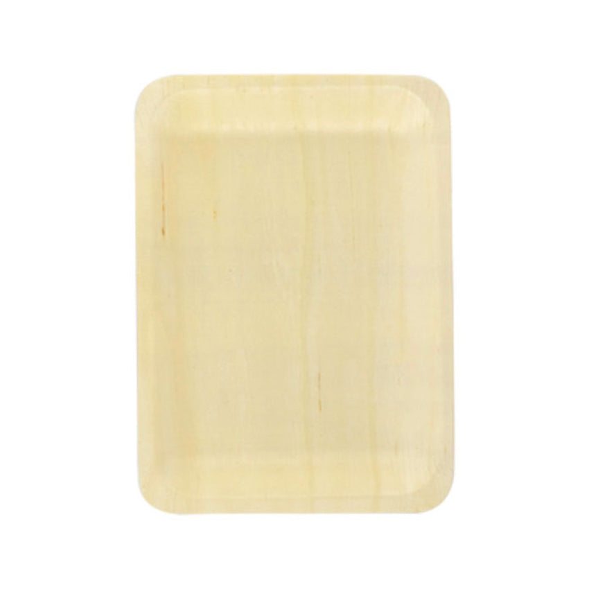 Packnwood Scandinavia Rectangular Wooden Tray, 10.4" x 8.4" x .8" H, Case of 200