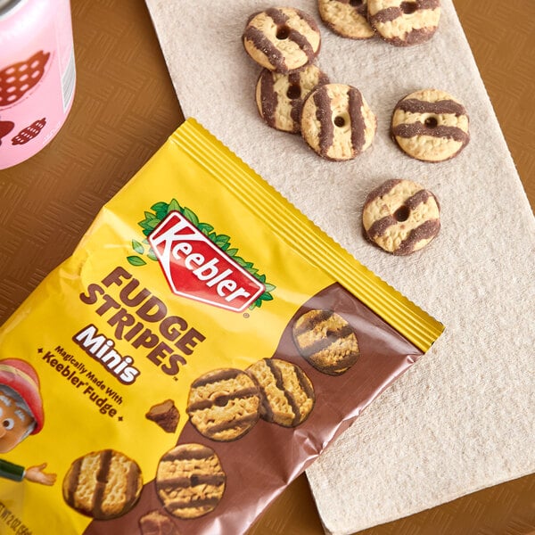 Keebler 2 oz. Mini Fudge Stripes Treat Pack - 60/Case