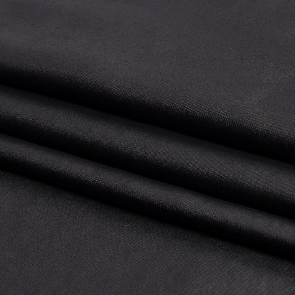 Black Acetate and Rayon Satin