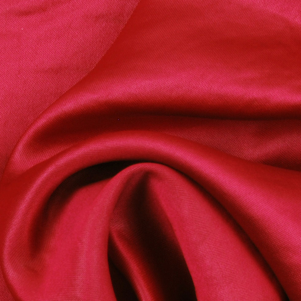 French Fuchsia Viscose and Acetate Textured Satin