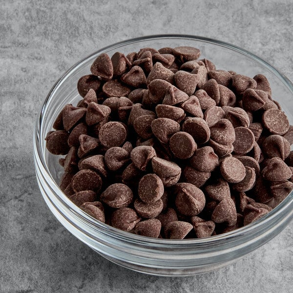 YORK® Dark Chocolate and Peppermint 1M Baking Chips 8 oz. - 12/Case