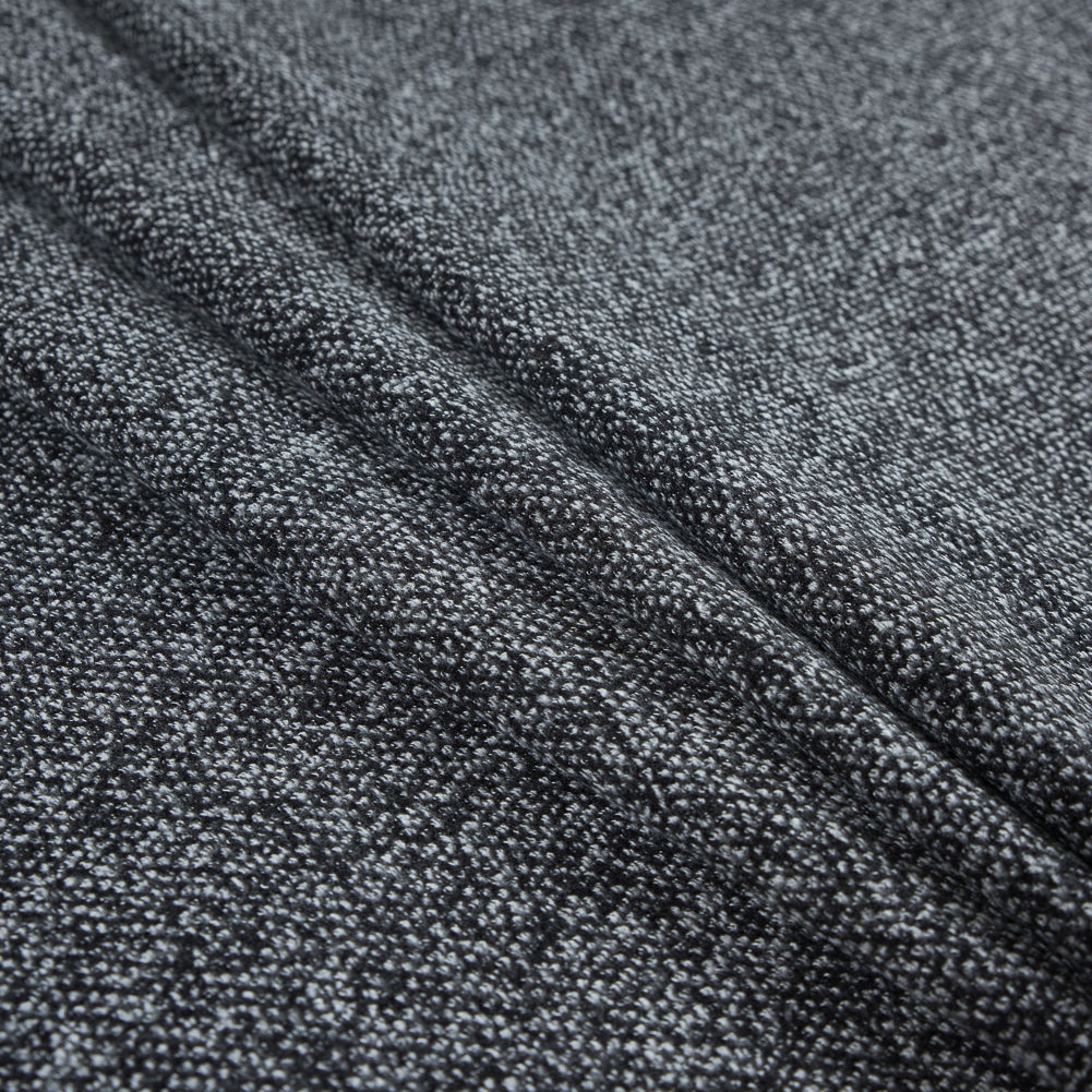 Black and White Double Faced Polyester Knit
