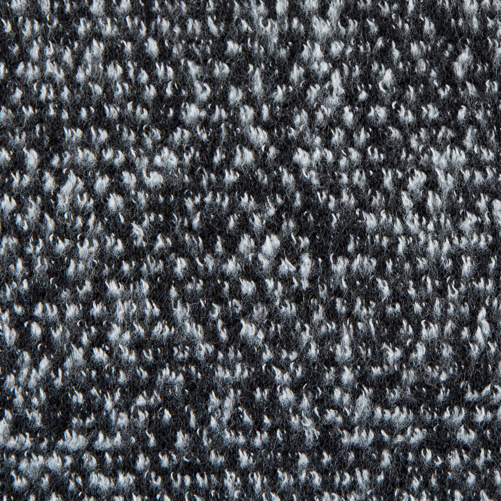Black and White Double Faced Polyester Knit