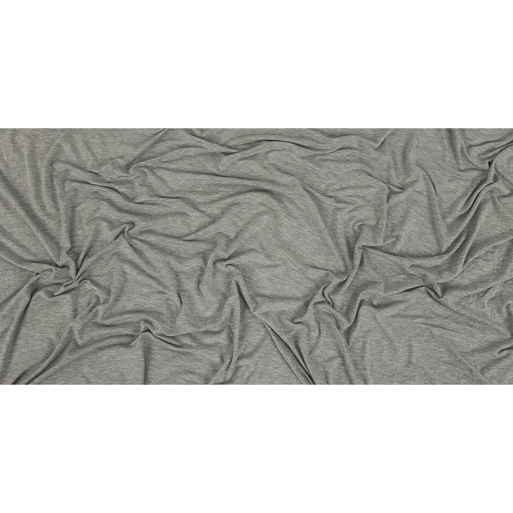 Heathered Drizzle Gray Rayon Jersey