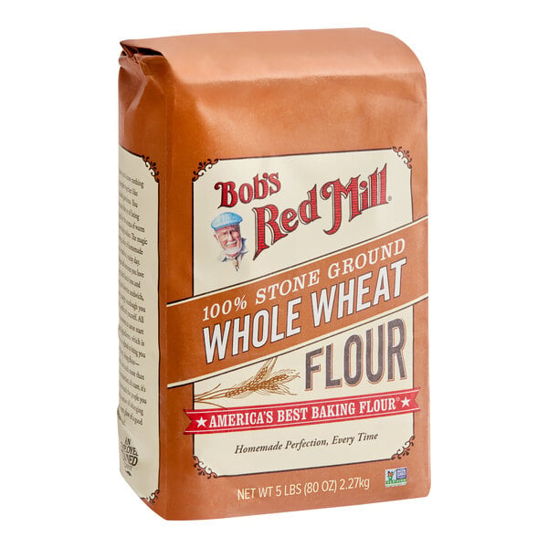 Bob's Red Mill Whole Wheat Flour 5 lb. - 8/Case