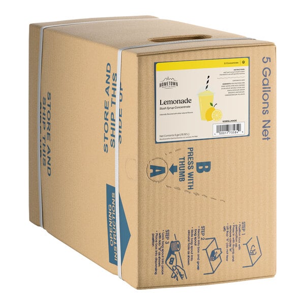 Hometown Provisions Lemonade Slushy 5:1 Concentrate 5 Gallon Bag in Box