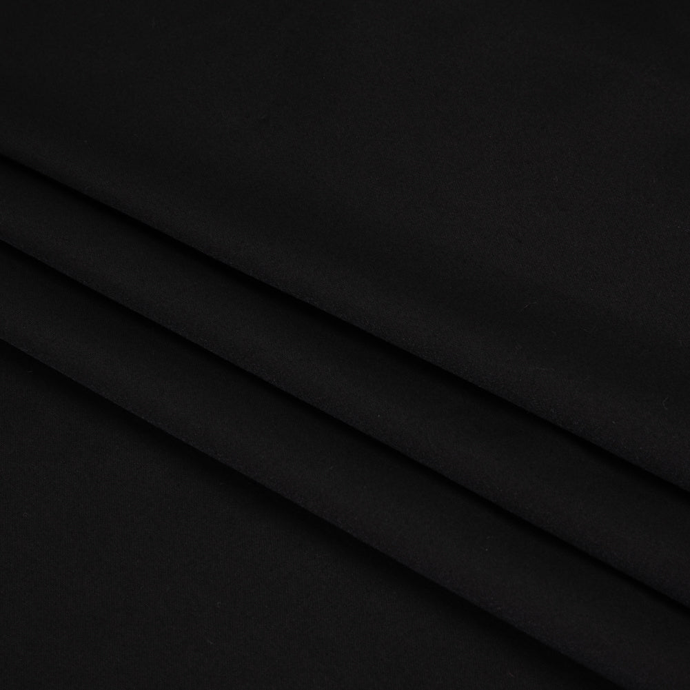 Stretch Cotton Sateen - Black - Deadstock