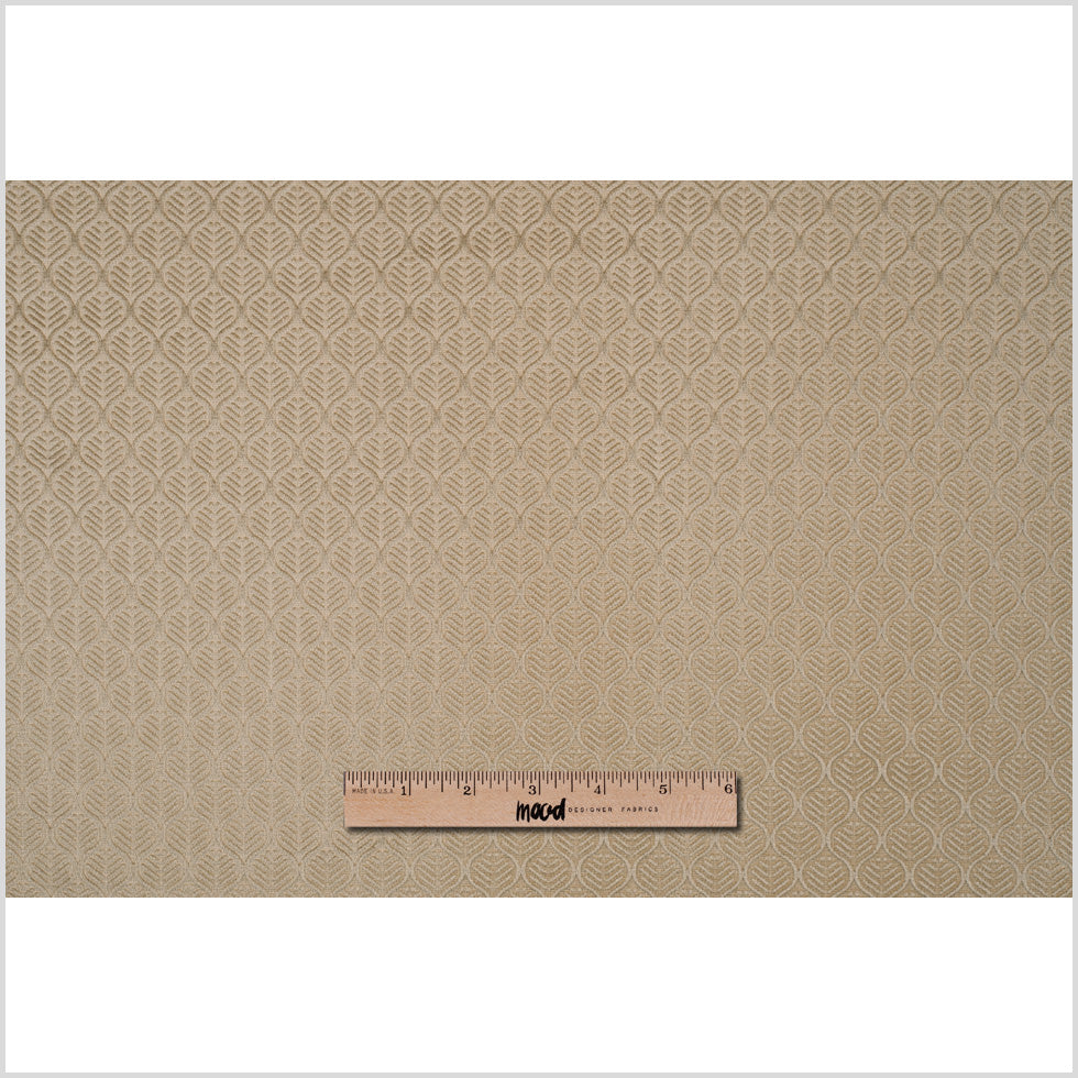 Pale Gold Geometric Cut Velvet