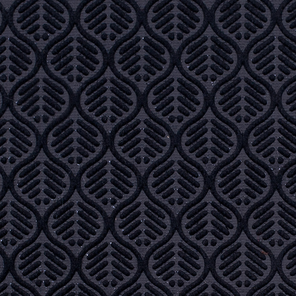 Black Geometric Cut Velvet