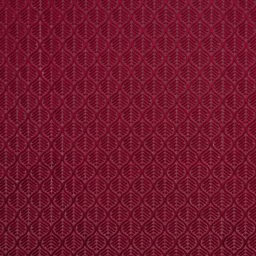 Ruby Geometric Cut Velvet
