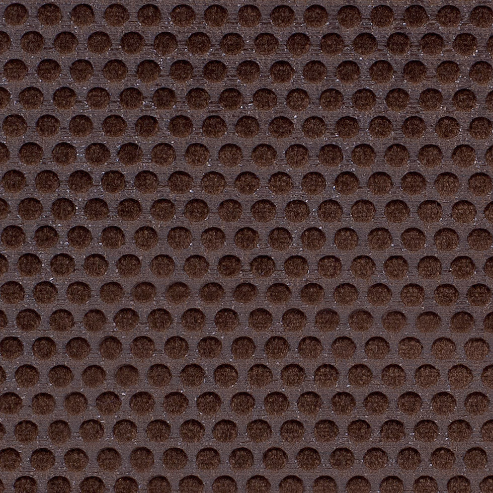 Brown Dotted Cut Velvet