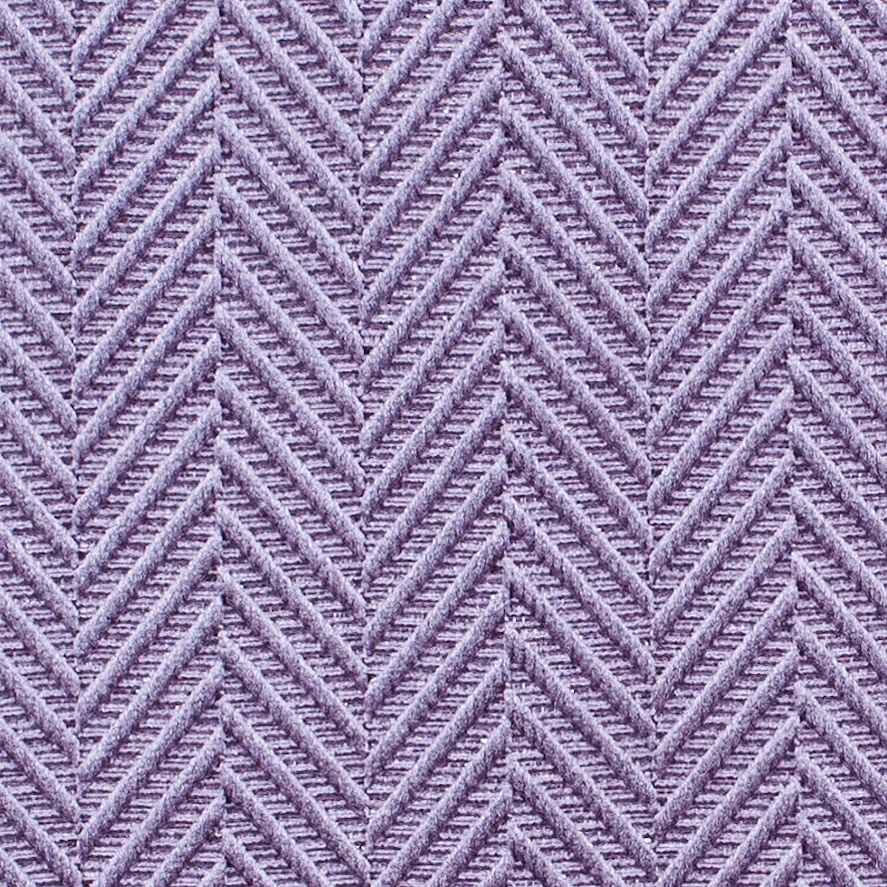 Iced Lilac Herringbone Cut Velvet
