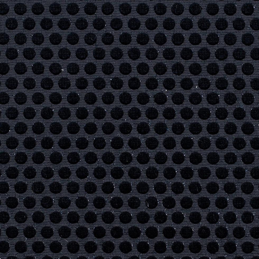 Black Dotted Cut Velvet