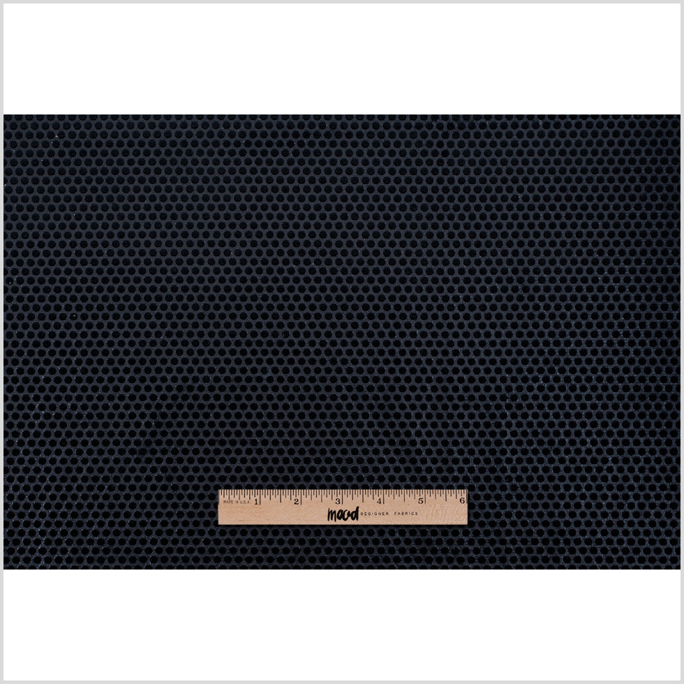 Black Dotted Cut Velvet